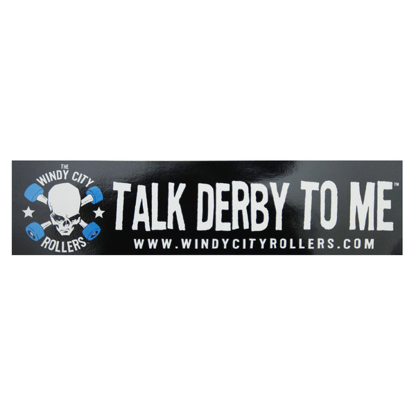 Talk Derby To Me Bumper Sticker
